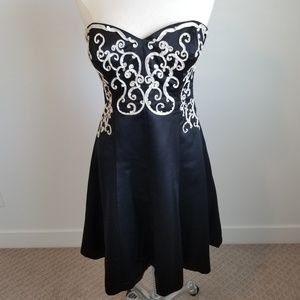 Black and White Cocktail Dress